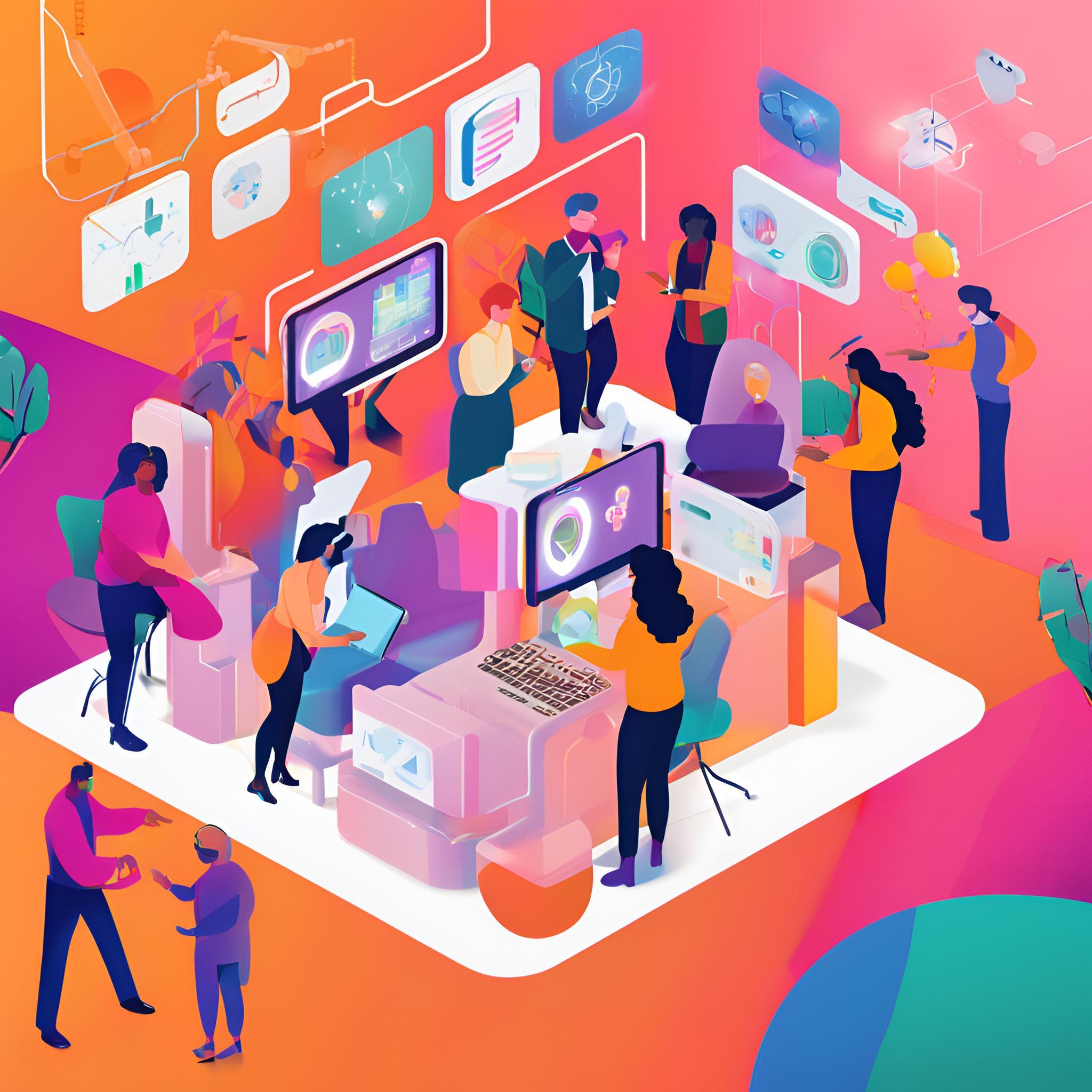 Create a video that shows the future of work with our logo